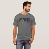 女おもしろい性のゲイギフト男性LGBTプライドフェミニストA Tシャツ (正面フル)
