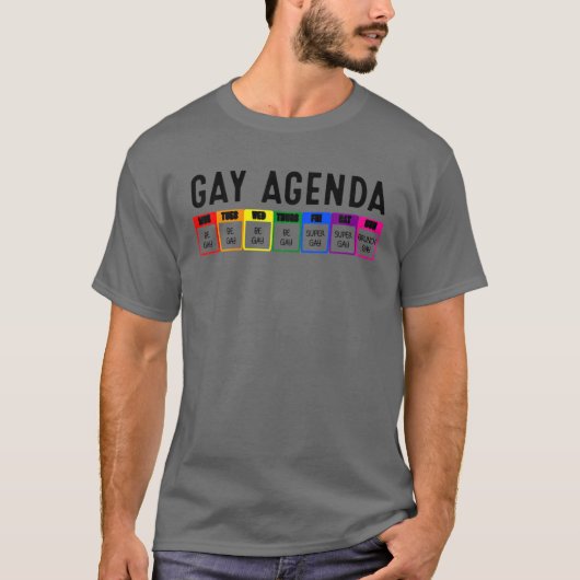 女おもしろい性のゲイギフト男性LGBTプライドフェミニストA Tシャツ (正面)
