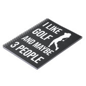 女おもしろい性のスポーツ用ゴルフギフト ノートブック (左側)