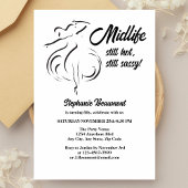 女おもしろい性の中生はまだ暑い50誕生日 招待状