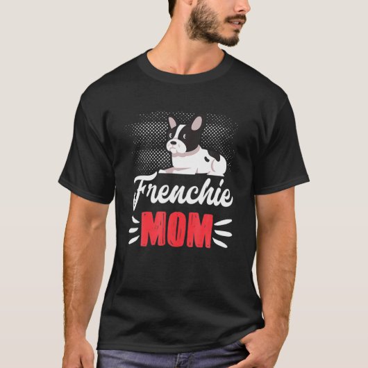 女おもしろい性の女の子のブルのためのフレンチチフランスのー母の芸術 Tシャツ (正面)
