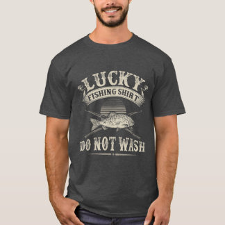 女おもしろい性の男性のためのラッキートラウト魚釣りグラフィックFi Tシャツ