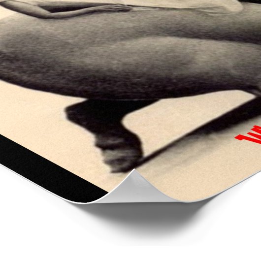 女おもしろい性オン豚&ヴィンテージ引用文なぜポスターを取る ポスター (角)