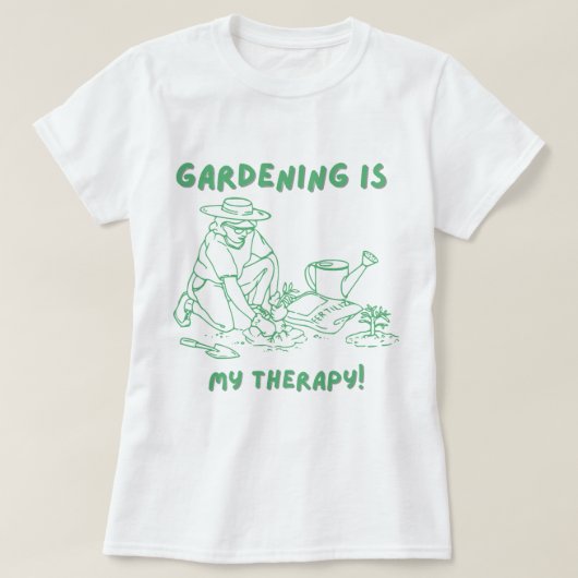 女おもしろい性ガーデニング愛好家のためのプラントレディTシャツ Tシャツ (デザイン正面)