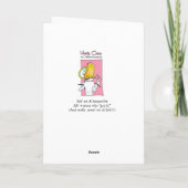 女おもしろい性グリーティングカード カード (裏面)