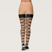 女おもしろい性ストッキングパターンデザイン レギンス (裏面)