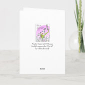 女おもしろい性ユーモア誕生日カード カード (裏面)