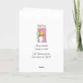 女おもしろい性ユーモア誕生日グリーティングカード カード (裏面)