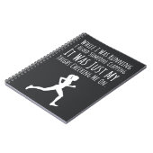 女おもしろい性走のユーモアの走者Xc ノートブック (左側)