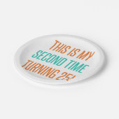 女おもしろい性50誕生日 ペーパープレート (アングル)