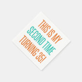 女おもしろい性70誕生日 スタンダードカクテルナプキン (角)