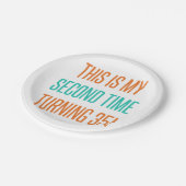 女おもしろい性70誕生日 ペーパープレート (アングル)