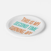 女おもしろい性80番目誕生日 ペーパープレート (アングル)