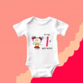 女おもしろい性 ベビーボディスーツ