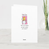 女おもしろい生誕生日カード誕生日カード友達 カード (裏面)