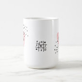 女お洒落の子ハートキュイカスタマイズマグ コーヒーマグカップ (中央)