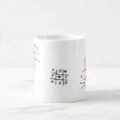 女お洒落の子ハートキュイカスタマイズマグ コーヒーマグカップ (中央)