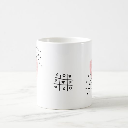 女お洒落の子ハートキュイカスタマイズマグ コーヒーマグカップ (中央)