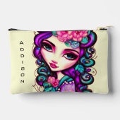 女お洒落子芸術的小 アクセサリーポーチ (裏面)