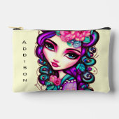 女お洒落子芸術的小 アクセサリーポーチ (正面)