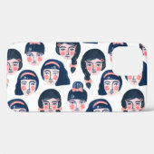 女お洒落性：漫画顔アート Case-Mate iPhoneケース (裏面 (横))