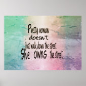 女かわいらしのポスター引用文 ポスター (正面)