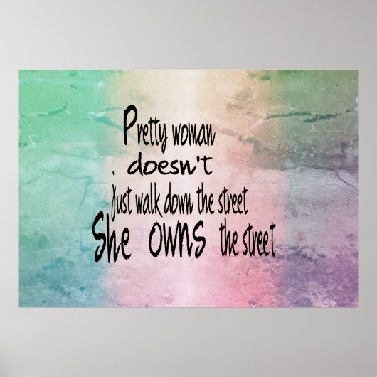 女かわいらしのポスター引用文 ポスター (正面)