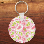 女かわいらしの子にガーリー対するピンクの贈り物アイディア キーホルダー (正面)