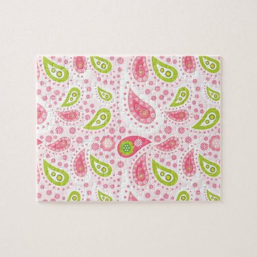 女かわいらしの子にガーリー対するピンクの贈り物アイディア ジグソーパズル (横)