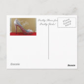 女かわいらしの子のかわいらし靴！ ポストカード (裏面)