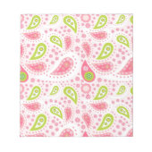 女かわいらしの子のためガーリーのピンクの贈り物アイディア ノートパッド (正面)