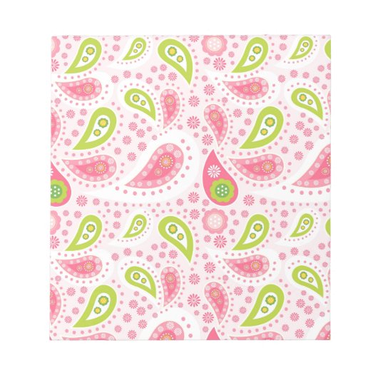 女かわいらしの子のためガーリーのピンクの贈り物アイディア ノートパッド (正面)