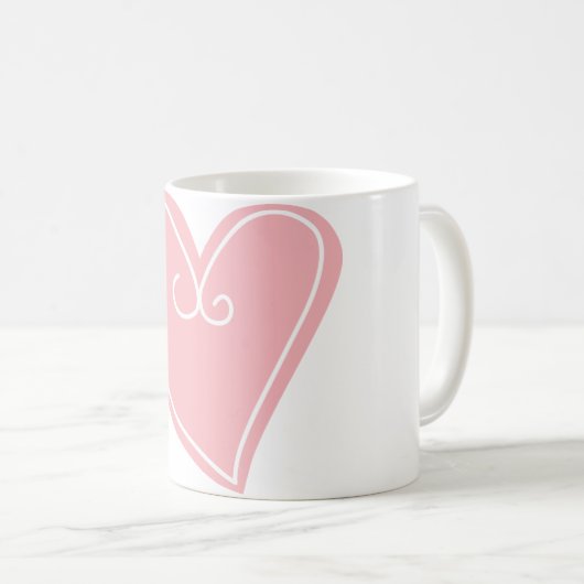 女かわいらしの子のガーリー贈り物 コーヒーマグカップ (正面右)