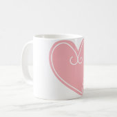 女かわいらしの子のガーリー贈り物 コーヒーマグカップ (正面左)