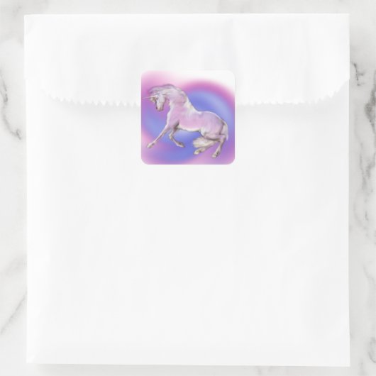 女かわいらしの子のガーリー贈り物 スクエアシール (バッグ)