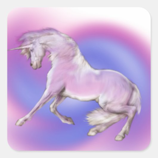 女かわいらしの子のガーリー贈り物 スクエアシール (正面)