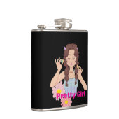 女かわいらしの子の美学 | かわいいメイクアップイラストレーション フラスク (右)