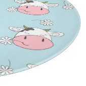 女かわいらしの子の花:手描きヴィンテージ カッティングボード (角)