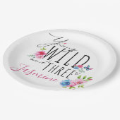 女かわいらしの子の誕生日（3回目） ペーパープレート (アングル)