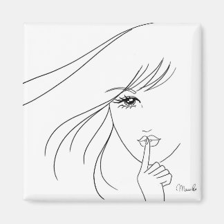 女かわいらしの子はシッ…磁石 マグネット