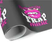 女かわいらしの子ラブトラップミュージックヒップホップ踊り女性 ラッピングペーパー (ロールコーナー)