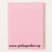 女かわいらしの子 プランナー手帳 (裏面)