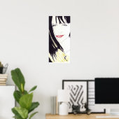 女かわいらしの子 ポスター (ホームオフィス)