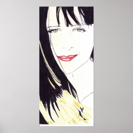 女かわいらしの子 ポスター (正面)