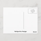 女かわいらしの子 ポストカード (裏面)