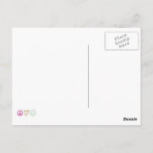 女かわいらしの子 ポストカード (裏面)