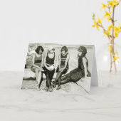 女かわいらしの子， 1920年代 カード (黄色い花)