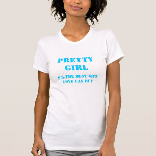 女かわいらしの子 – P.S.ギフト最高の愛は可能買 Tシャツ
