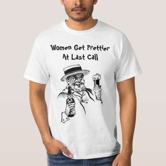 女かわいらしはビアアート Tシャツ (正面)