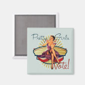 女かわいらし子投票！ マグネット (正面/裏面)